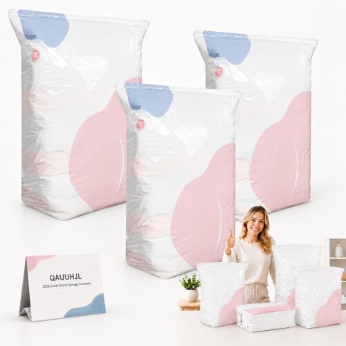 3 PACK No-Pump Vacuum Storage Bags-Free Shipping