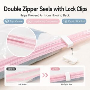 3 PACK No-Pump Vacuum Storage Bags-Free Shipping