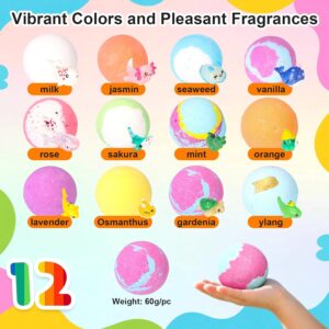 12 PCS Handmade Bubble Bathbombs with Toys Inside