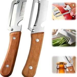 71qwAN1cNmL._AC_SL1500_.jpg 2-Pcs Upgrade Vegetable Peeler and Julienne Peeler Set