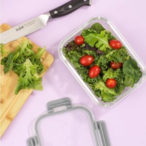 24pc Borosilicate Glass Storage Containers with Lids